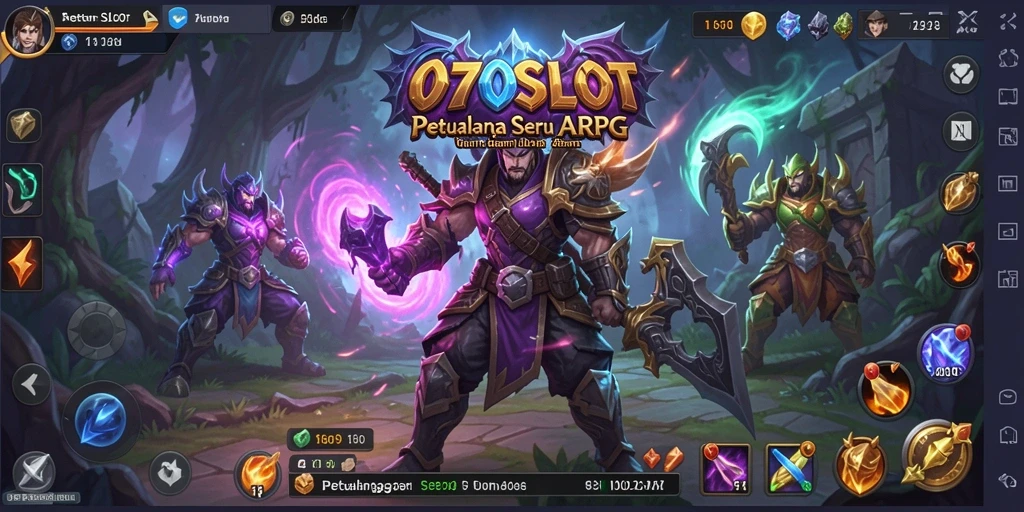 Screenshot menampilkan aksi seru dalam permainan ARPG 070SLOT.