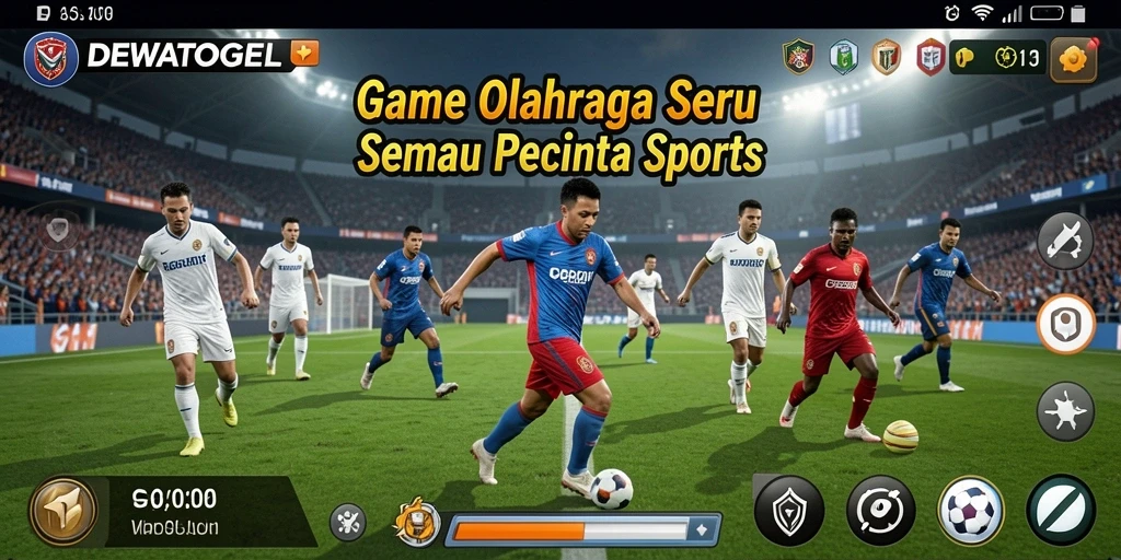 Screenshot DEWATOGEL menampilkan pengguna saat bermain olahraga interaktif.
