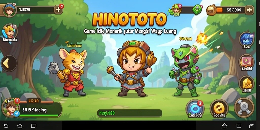 Tampilan gameplay HINOTOTO yang menarik dan penuh warna.