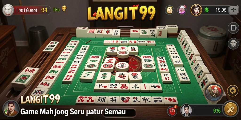 Tampilan gameplay LANGIT99 yang menarik saat bermain Mahjong.