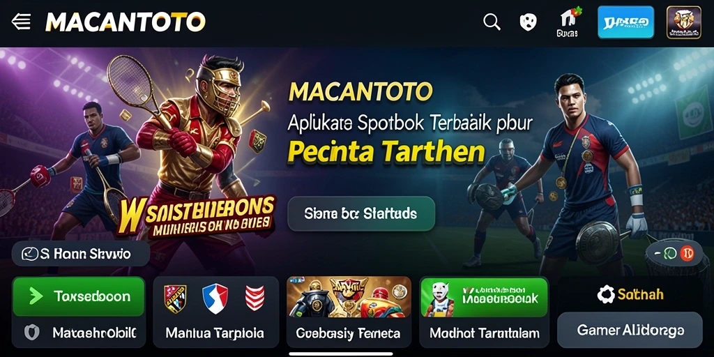 Tampilan gameplay MACANTOTO dengan fitur taruhan menarik.