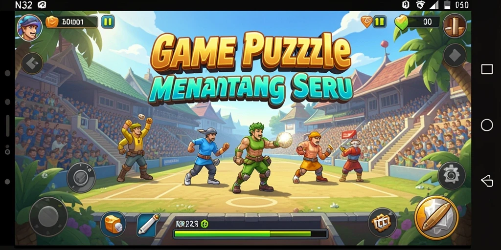 Gameplay seru dan menarik dalam N32, game Puzzle yang menantang.