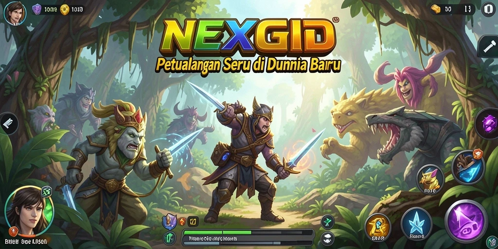 Tampilan gameplay seru di dunia petualangan NEXGID.