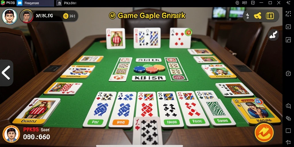 Gameplay seru Gaple di PK95 dengan elemen menarik.