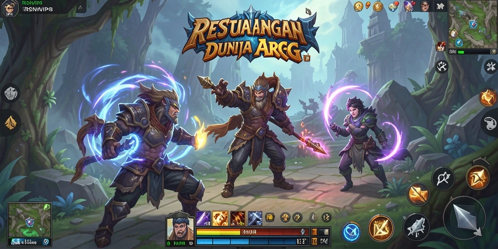 Tangkapan layar gameplay RSNVIP8 menampilkan pertempuran epik yang mendebarkan.