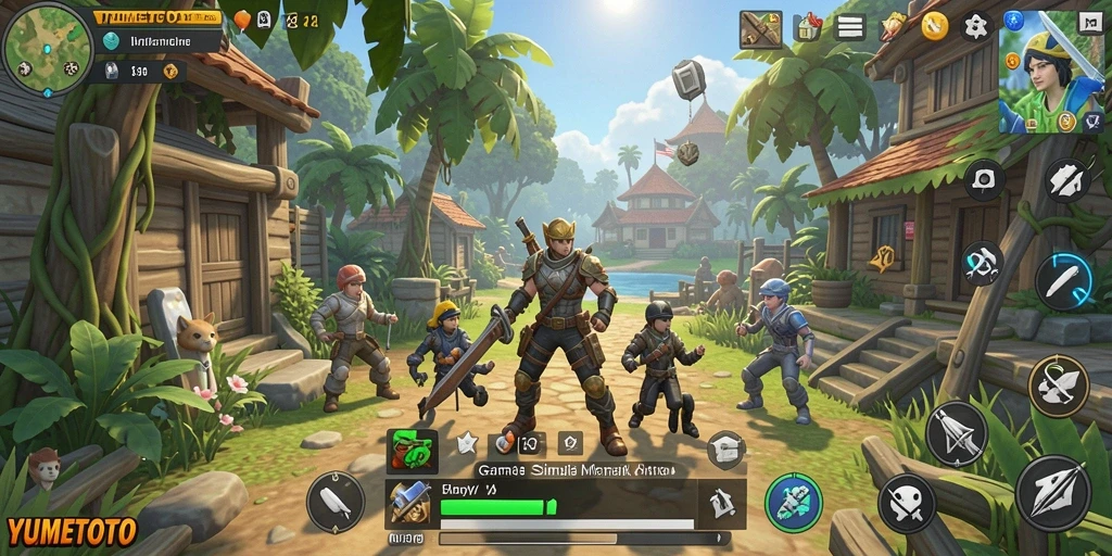 Tampilan utama YUMETOTO dengan gameplay yang menarik dan interaktif.