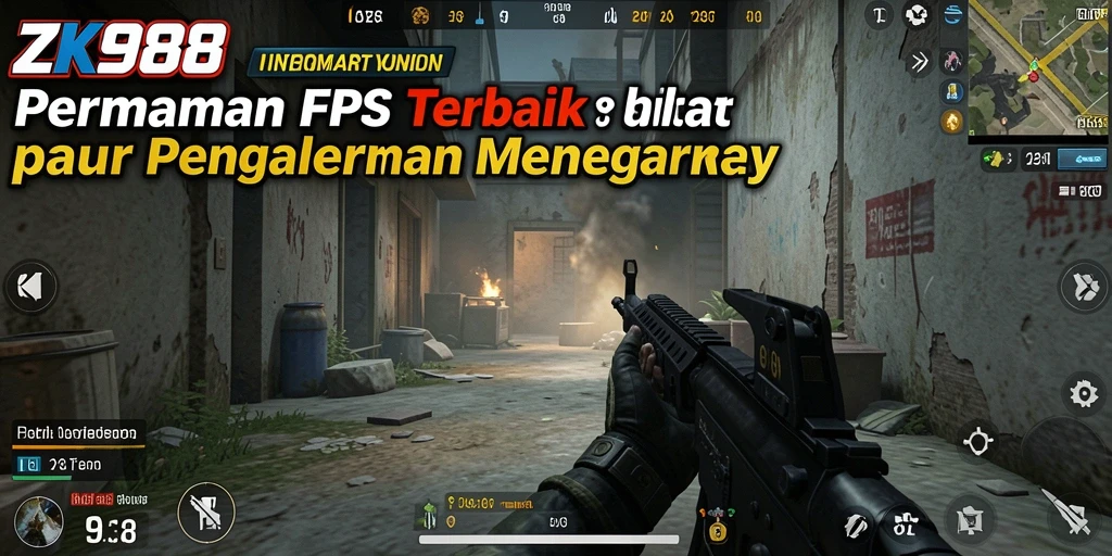 Tampilan gameplay intens dari ZK988 saat pertempuran terjadi.